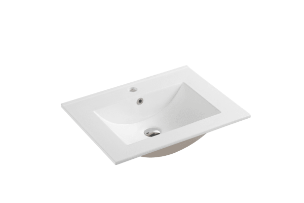 Mercio 600mm High Gloss White Slim Ceramic Top