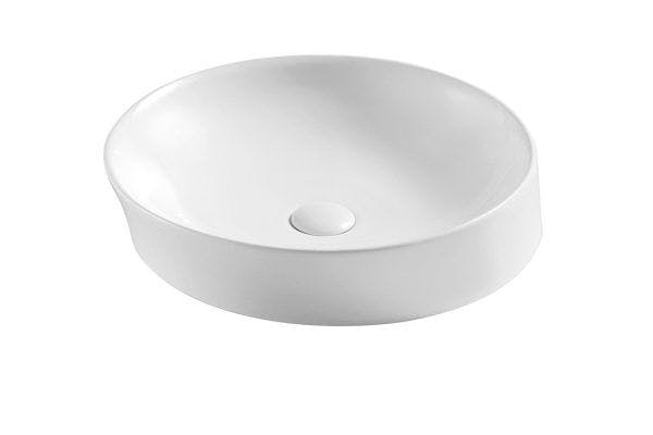 Spin 40B High Gloss White Above Counter Round Basin