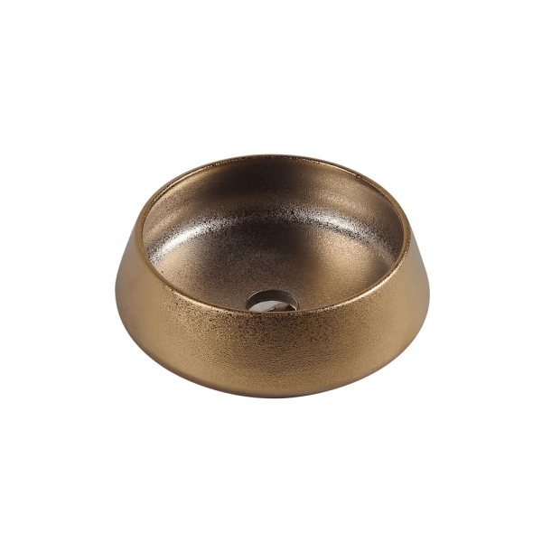 Trier 70 Art Gold Above Counter Round Basin