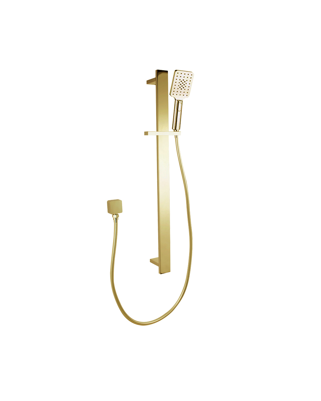 Sliding Shower Rail(ABS Handheld Shower) brushed yellow gold