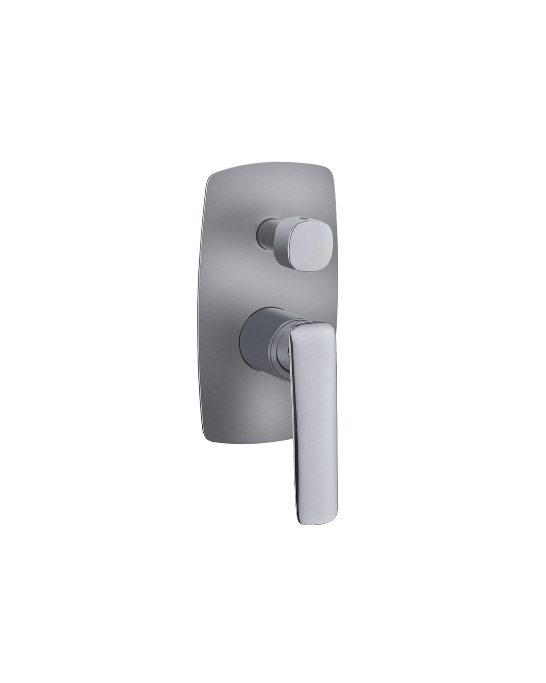 wall mixer with diverter brushed nickel